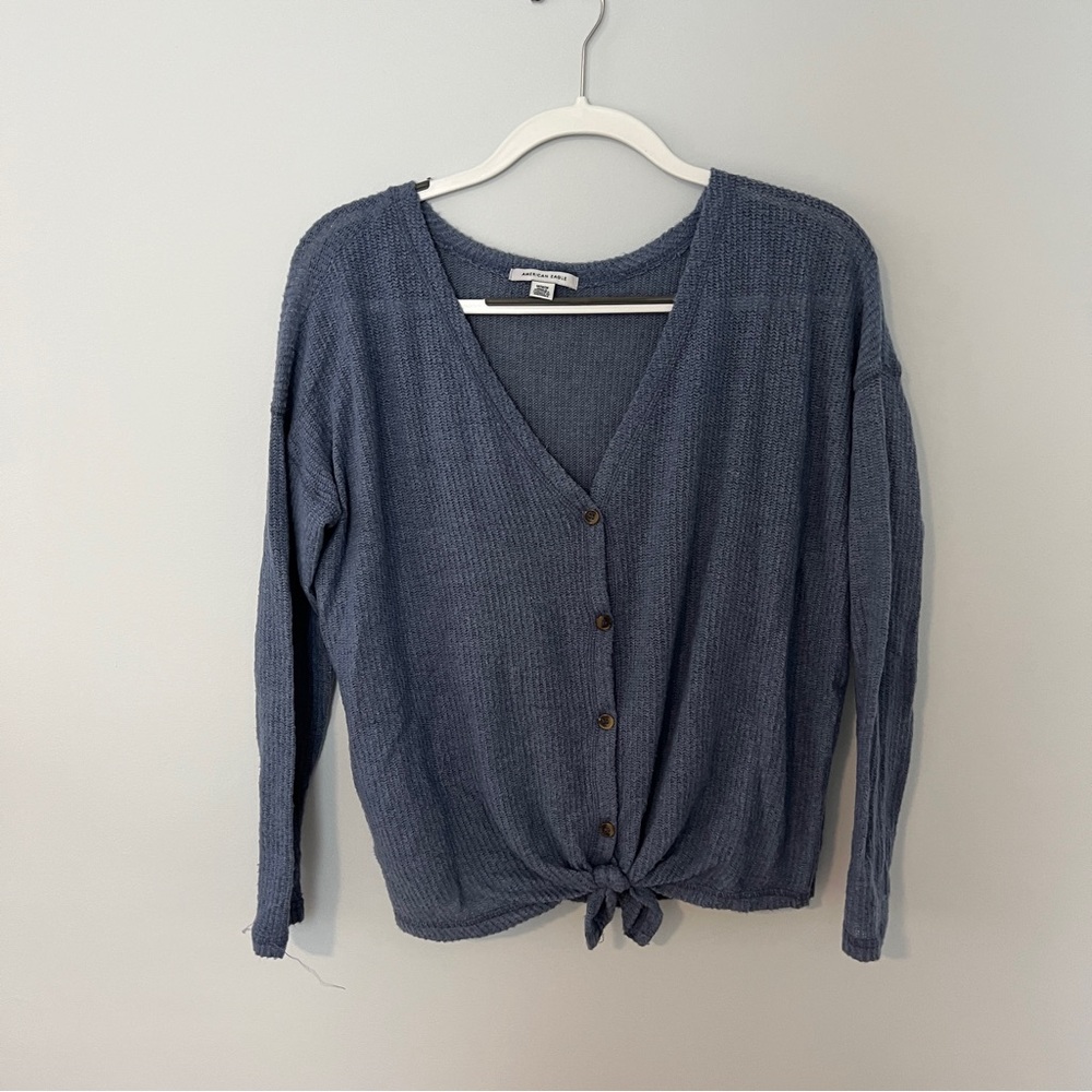 American eagle tie cardigan